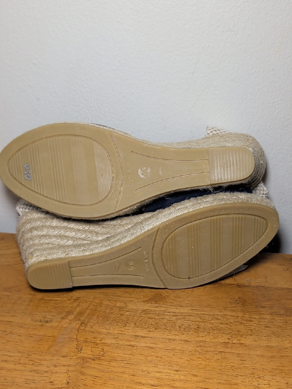 Kanna Women's Ankle Strap Wedge Espadrille Sandal Blue Suede Summer NEW Size 9 - Picture 7 of 7